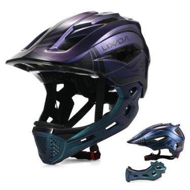 Imagem de Capacete de ciclismo LIXADA Kids removível para rosto inteiro para 52-