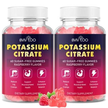 Imagem de Gomas de citrato de potássio BVIVLOO 1000mg para adultos 120 unidades