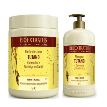 Imagem de Kit Tutano e Ceramidas Cabelos Ressecados (Shampoo 1 Litro + Banho de 