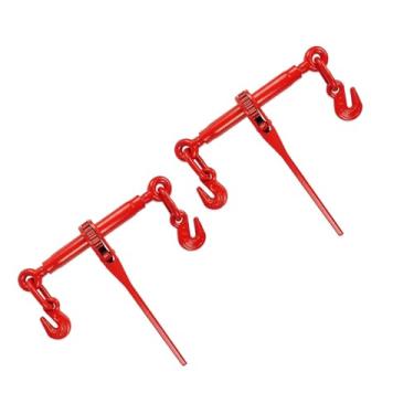 Imagem de AYMMIC Fichário de carga de corrente de 5/40.6 cm-3/20.3 cm, fichários de corrente têm limite de carga operacional de 2,4 kg, amarram cargas pesadas ao caminhão ou reboque de mesa, carga de reboque