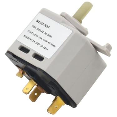 Imagem de ZNTVW W10117655 WPW10117655 Interruptor de substituição para secador de roupas elétrico push to start compatível com Crosley, Kenmore, Maytag e Whirlpool