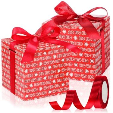 Imagem de Dispowreath 48 caixas de presente de Natal 10 x 10 x 10 cm com fita, caixa pequena de Natal com tampas, caixas de presente para embrulho de presente, casamento, feriado, festa de aniversário (HO)