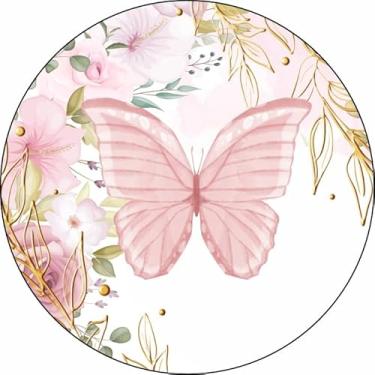 Imagem de Painel Festa Redondo 1,50m Borboleta (BBL070)