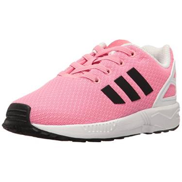 Imagem de adidas Zx Flux El I Tênis de corrida masculino, Fácil rosa preto/branco, 5.5 Toddler