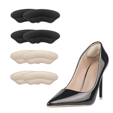 Imagem de JEVRKAPZ 4 pares de protetores de calcanhar, enchimentos de calcanhar para mulheres, inserções de calcanhar premium, forro para homens e mulheres, protetores de calcanhar, almofadas que evitam o