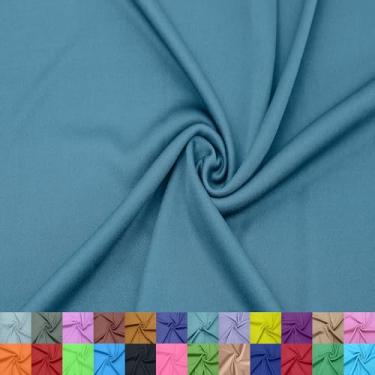 Imagem de Tecido interloque 100% poliéster – Malha dupla macia – 152 cm de largura – Leve 107 GSM – Ideal para vestuário, roupa ativa, forro e bricolage – Vendido pela The Yard