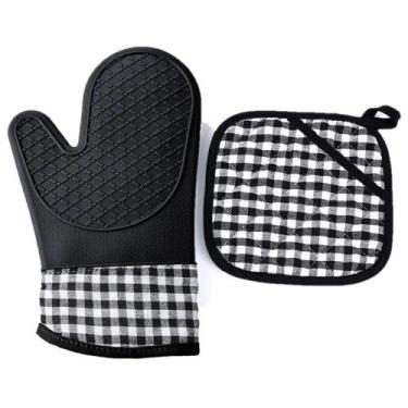 Imagem de Luva Térmica Cozinha Forno Fogão Descanso De Panela Silicone - Uny Hom