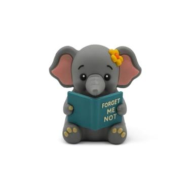 Imagem de GOOFBALLS Pequenos leitores – Estatuetas fofas para estantes, mesas, terrários e decoração de casa – Estátuas de animais que adoram livros – Elefante