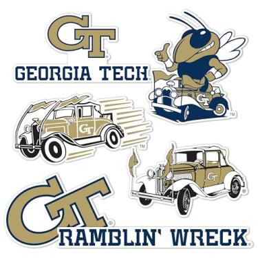 Imagem de Desert Cactus Adesivo Georgia Tech Jaquetas Amarelas GT Institute of Technologyr Decalques de Vinil Garrafa de Água Carro Folha de Scrapbook T2 (Tipo 2-2)