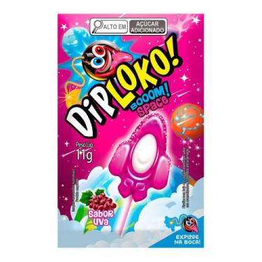 Imagem de Pirulito DipLoko Boom Space Sabores Sortidos 11g