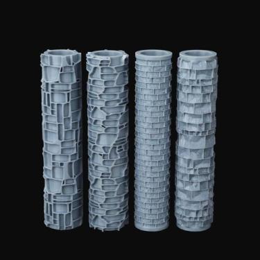 Imagem de Conjunto de pavimentação de parede com rolo de textura de terreno AUSP