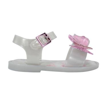 Imagem de Sandália Mini Melissa Fly Sandal III bb Branco Perolado/Rosa