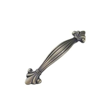 Imagem de CXYFQUUK Puxador preto bronze para móveis armários de cozinha gaveta porta de madeira guarda-roupa armário cômoda puxador puxador 2 peças (A-96 mm)