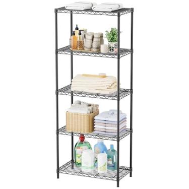 Imagem de SINGAYE Prateleira de armário ajustável de metal para lavanderia, banheiro, cozinha, armazenamento doméstico, pequeno rack de despensa