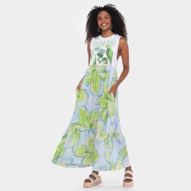 Imagem de Vestido Farm Midi Mojito Farm Rio, Azul, G