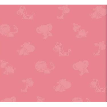 Imagem de Papel de Parede Safari Friends Infantil Rosa SF6225