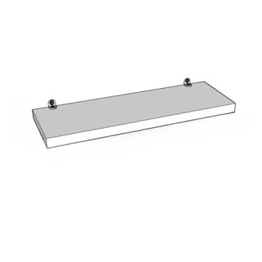 Imagem de KIT 4 Prateleiras Kit Instalação 45 40 30 20 Nichos Branco Suporte Decoração(1 UN PRATILERIA 40X10,Branco)