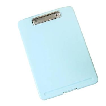 Imagem de Prancheta Arquivo Pasta Com Armazenamento Organiza Documentos Folhas Porta Papel A4(Azul)