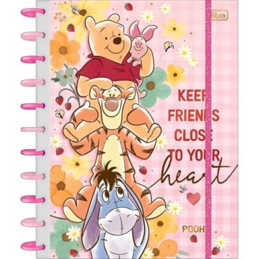 Imagem de Caderno Tilidisco Universitário Pooh Rosa TILIBRA - 10 Matérias 160 Folhas