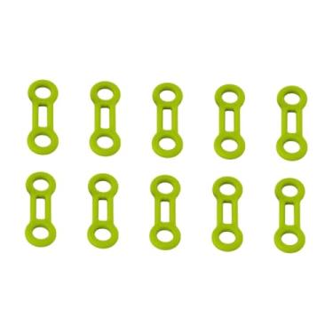 Imagem de Aymzbd 10 Peças de Cordas de Mosquetão de Escalada, Ferramenta de Travamento, Cordas de Amarração, Limitador de Amarração Rápida, Verde