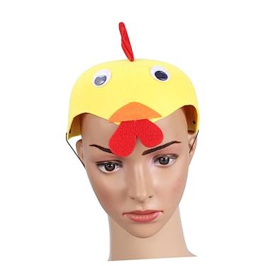 Imagem de Touca engraçada de animal de pintinho para fantasia durável, chapéu para festas de aniversário, cosplay, dia de cosplay, design unissex para meninos e meninas