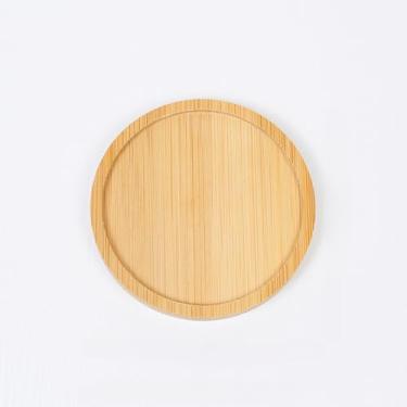 Imagem de 2 peças de porta-copos de madeira para café - Tapete para copos para bebidas quentes ou frias, tapete de copo para casa, bar, escritório, mesa, acessórios de decoração