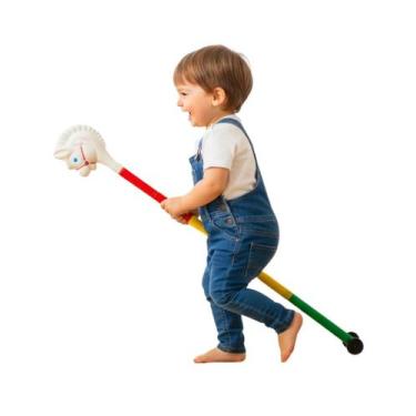 Imagem de Cavalinho Infantil Cavalo de Brinquedo Pocotinho Plástico Simo Toys - 