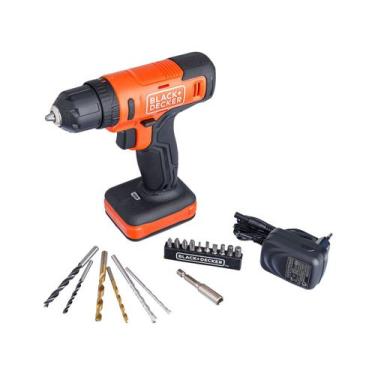 Imagem de Furadeira e Parafusadeira de Impacto Black+Decker a Bateria 20 Peças B