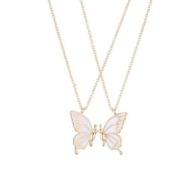 Imagem de Colar de amizade, presente de aniversário, joia sincera para amigos, celebrar laços com amigos presentes, 45+5cm, Cobre, Sem Pedra Preciosa