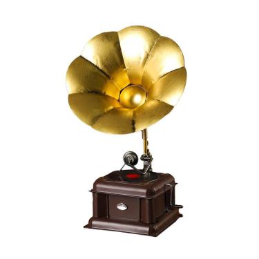 Imagem de Escultura: gramofone vintage, estátua de resina europeia