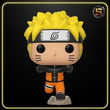 Imagem de Naruto Shippuden – Naruto Uzumaki (correndo) Funko Pop! Boneco de vinil (pacote com capa protetora compatível com POP Box)