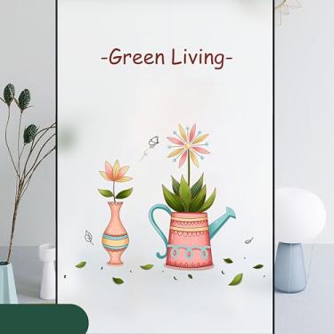 Imagem de Generic 1 peça película opaca película de janela adesivo tipo-BLT-117 PVC colorido 150 x 30 cm