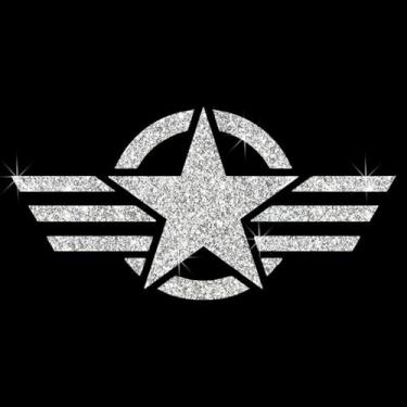 Imagem de Adesivo de decalque brilhante de PVC brilhante brilhante do exército militar do exército dos EUA para carros, laptops, motocicletas, parede, janela, bagagem, capa de arranhão, porta, multisuperfície