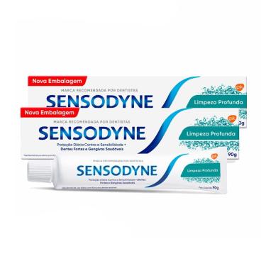 Imagem de Kit 2 Gel Dental Sensodyne Limpeza Profunda 90g