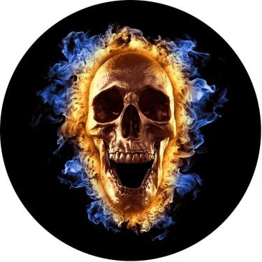 Imagem de Capa de Estepe Personalizada para Ecosport Crossfox Caveira