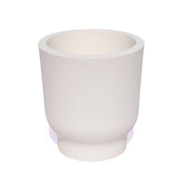Imagem de Vaso Decorativo Garrafa Invertida Lisa 8cm Cimento Artesanal Branco