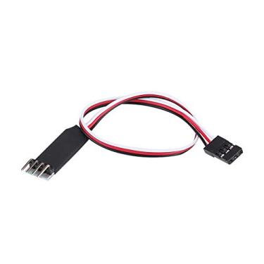 Imagem de equlup 190mm Light Switch Extension Cable, RC Servo Extension Wire Cable 190mm/7.48in Servo Extension Lead Cable for RC Model Car Flash LED 3CH
