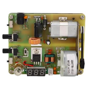 Imagem de Asixxsix Modelo de gerador manual, alta velocidade, velocidade de rotação ajustável de 0,5-2,5 A com regulador de tensão e indicadores luminosos, para ensino escolar (CC)