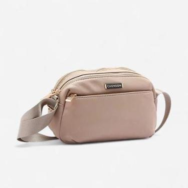 Imagem de Bolsa Feminina Chenson Original Twill Nylon Transversal Natural-Feminino