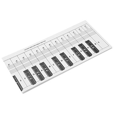 Imagem de RiToEasysports Impressão clara: Partituras para Teclado de Piano 88 Teclas Tabela de Comparação Prática Portátil