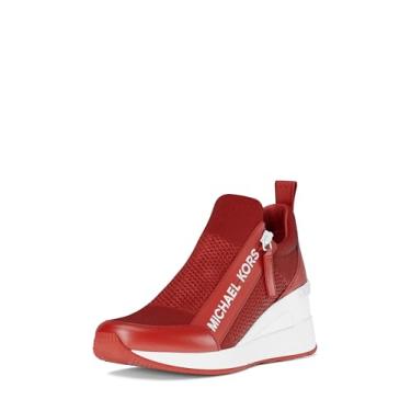 Imagem de Michael Kors Tênis feminino Willis Wedge Trainer, Carmesim, 39