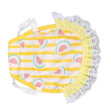 Imagem de Yctze Avental de Sela de Galinha - Protetor Traseiro de Asa de Algodão Macio de Camada Dupla Fixador de Penas de Frango para Aves - Design Confortável e Respirável (Melancia)