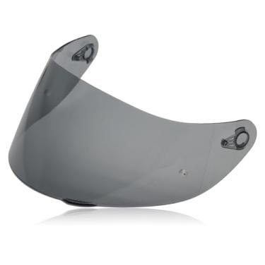 Imagem de ZARZAVT Substituição de viseira de capacete K1 compatível com AGV K1 K1S K3SV K5 K5S, blindagem matizada resistente a UV, não OEM (fumaça leve)