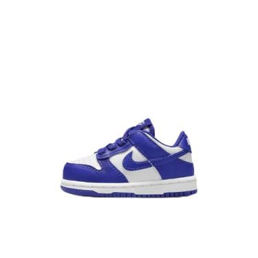 Imagem de Nike Tênis infantil Dunk Low, Branco/vermelho universitário/Concord, 19