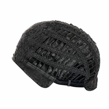 Imagem de Yinhing Perucas de Cabelo Curto, Fibra Sintética Aquecida Com Fivela Ajustável e Touca de Rede Embutida, Parecendo Loira, Preta, Marrom, para Mulheres, Uso Diário e Festas