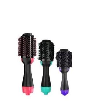 Imagem de Escova Secadora 110/220v Alisador Elétrica Escova de ar quente Modeladores de cabelo Com 3 Em1 (aleatório,220V)
