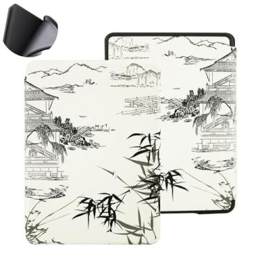 Imagem de Yzlvigrous Capa para Kindle Paperwhite 12th/Coloroft Signature Edition 1ª Geração 2024, Tampa Traseira de TPU Macia de 7 Polegadas com Sono/acordamento Automático, Modelo: SA568B/SA569P/SA59CP