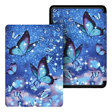 Imagem de Yzlvigrous Capa para Kindle Paperwhite 5/6/7th Gen 2012/2013/2015, Modelo Compatível com Estojo de 6 Polegadas: DP75SDI/EY21, Capa Ultra Slim PU com Sono Automático/Wake