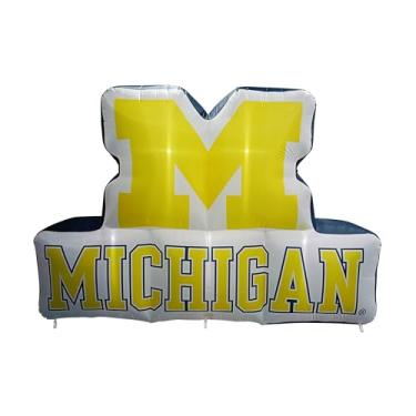 Imagem de FANMATS Mascote inflável NCAA Michigan Wolverines - Expositor inflável autoinflável, ventilador e cordões embutidos, logotipo oficial da equipe - mostre seu espírito durante todo o ano