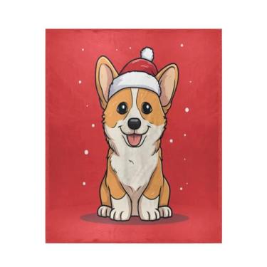 Imagem de Blueangle Cobertor de Natal Corgi para Cachorro Super Macio e Quente, 127 x 152 cm, Leve Todas as Estações, Cobertor Aconchegante para Cama Sofá Sofá, Fácil de Cuidar (23)